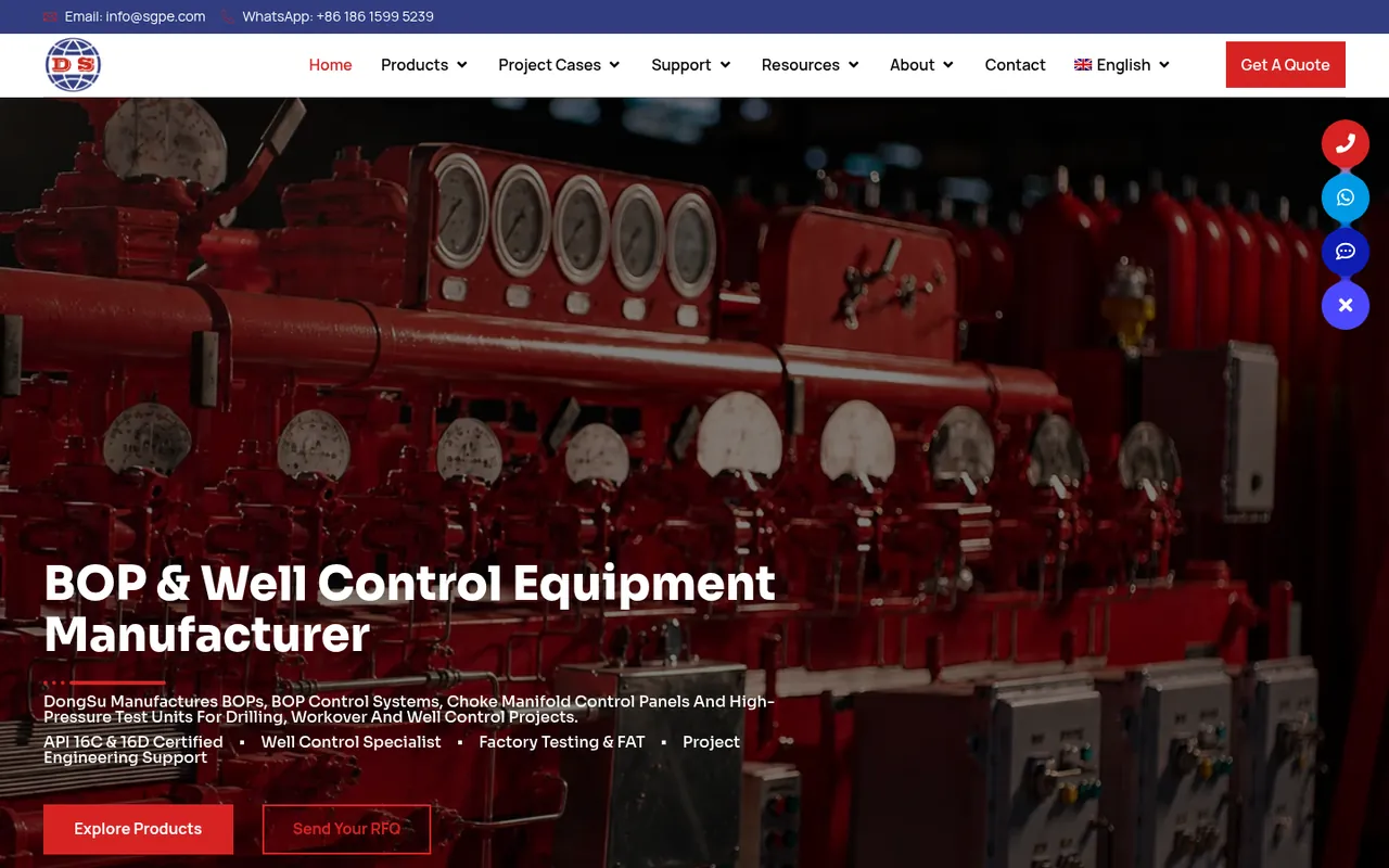 Homepage of bopctrl.com (DongSu), screenshot captured 19 October 2026